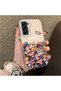 Samsung Galaxy S21 Fe Compatible Silicone Edge Hard Back Case Couple Phone Case with Floral Pattern - 3