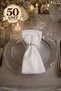 Fabric Napkins 50-Pack |   Napkin Ring Gift Set, Complete with 100 Pieces