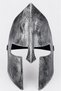 Halloween Gladiator Mask Antique Silver Roman Warrior Costume Halloween Party Face Accessory - 5
