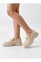 Girls' Patent Leather Loafer Shoes with Gold Buckle, Stylish, Classic, for Daily and Special Occasions