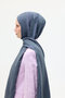 Naia Jacquard Shawl Stripe Pattern - Anthracite - 4