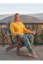 Large Size Patterned Viscose Women's Pajama Set - 2