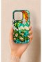 iPhone 16 Pro Compatible Mosaic Ocean Wave Pattern Silicone Case