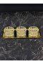 Gold Belizza 3-Piece Glass Bowl Set with Tray, Breakfast, Snack, and Sauce Serving Dishes with Baton Tray, 4 Pieces - 2
