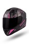 Thunderbolt Mat Pembe - Siyah - Antrasit Kask - 2
