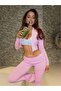 Long Sleeve Zippered Crop and Leggings Set - 5