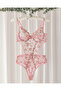 Pixie Çiçekli Pembe Bodysuit - 7