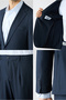 6 Drop Regular Fit Standard Cut Patterned Suit with Elastic Waist - 3