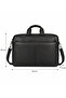 Leather Laptop Bag 17.3 Inch Shockproof Document & Office Bag with Shoulder Strap - 2