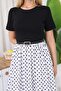 Polka Dot Detailed Belted Dress - 3