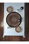 Medallion Patterned American Service Tablecloth / 50 X 50 cm