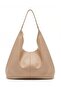 Soft Textured Women's Hobo Casual Shoulder Bag - Large Size Bag with Stitching Detail