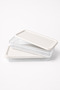 2-Piece Set of 1200 ml + 1200 ml Rectangular Storage Containers with Lids for Food Preservation and Food Storage 2400 ml - 4