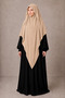 Shady Medina Silk Souffle Scarf Khimar / Hijab Ready-To-Wear Lace-Up Scarf