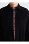 Esvab • Modern & Distinctive Standard Fit Long Sleeve Velvet Men's Shirt - 3