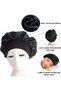 Premium Satin Bonnet for Women, Adjustable Sleeping Cap with Elastic Wide Band, Soft Silk Hair Bonnet for Curly, Braided and Natural Hair, Comfortable Night Hair Protection, Anti-Frizz He - 3