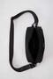 Black Stripe Detailed Double Zipper Shoulder Bag - 4