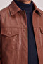 Boy's Leather Jacket with Buttons 6-14 Years Old - 4
