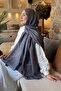 Diamond Pattern Aura Cotton Jacquard Shawl Smoked - 4