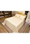 Embroidered Hera Double Cream Bedspread - 3