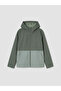 Color Blocked Hooded Boy's Coat