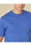 Men Blue Plain T-Shirt - 4
