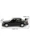 Mercedes-Benz 190E! Metal 1:36 Pull-And-Release Mechanism Toy Car with Lights and Sounds, Doors Can Be Opened - 2