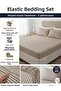 160X200Cm Striped Double Cotton Fitted Sheet (Pillowcase 50X70Cm with Gift)