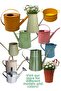 Galvanized Metal Plant Watering Container 2 Lt Bright Red - 4