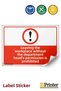 Leaving the Workplace Without the Permission of the Head of the Department Is Prohibited Isg Warning Sign Sticker 50X70 cm