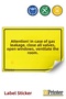 Attention! Open the Windows to Vent the Room When There Is a Natural Gas Leak! Isg Warning Sign Sticker 15X21 cm
