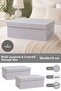 2 Pieces of Gray Storage Box - 50X40X19 Cm, Multi-Purpose Organizer Base