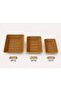 Natural Wicker Organizer Basket Set of 3 – Multi-Purpose Organizer, Kitchen & Bathroom Decorative Basket - 4
