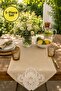 5-Piece Coffee Poticarike Runner and Coffee Serving Set – Stylish Table Set with Lace Embroidery