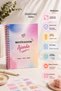 17X24 Hard Cover Degrade Colors 160 Pages Undated Motivational Agenda - Multi-Purpose Pinterest Notebook