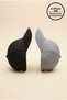 Black - Gray Premium Quality Set of 2 Unisex Micro Fabric Hats - Adjustable Velcro Sports Cap Women's Men's Hat Couple Combination