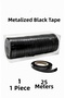 Shiny Metalized Black Raffia 25 Meters 1 Piece - Balloon String and Gift Wrapping Decoration Ribbon - 2