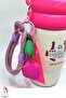 Cocosmile 760ml Dual-Use Drinking Bottle with Straw / Comfortable Drinking Steel Thermos with Charm Gift - 2