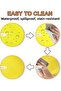Yellow Round Tablecloth |   Liquid Proof |   Linen |   Custom Size |   Oeko-Tex ®   Certificate |   65% Cotton 35% Polyester - 3