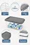 3 Liter Multi-Purpose Organizer - Elora Lock Lid Tablet Powder Detergent Bathroom Organizer Gray - 3