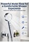 Bathroom Shower Head with Waterfall Mist and Massage Features Ilkelgrp-5835