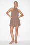 Mink Halter Neck Skirt Layered Elastic Waist Dress Tdrss26El00040