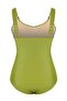 Oil Green Gold Accessory Ruched Large Size Swimsuit Tbbss26Am00020 - 5