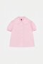 Pembe Slim Fit Gömlek Yaka Kız Çocuk Kısa Gömlek TKDSS26GO00008 - 3