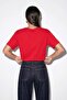 Red Crew Neck Oversize T-Shirt Tdrss26Ts00034 - 3