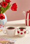 Red Polka Dot 2-Piece Porcelain Mug Tphaw26Kfc00001