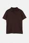 Kahverengi Regular/Normal Kesim Yumuşak Dokulu İnterlok Polo Yaka T-shirt TMNSS26PO00034 - 4