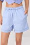 Blue Waist-Lasered Mini Denim Shorts Twoss26Sr00246 - 3