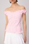 Pembe Nervür Detaylı Poplin Dokuma Bluz TWOSS26BZ00557 - 3