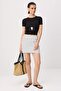 White-Multicolor Polka Dot Mini Belted Shorts & Bermuda Twoaw26Sr00056 - 8